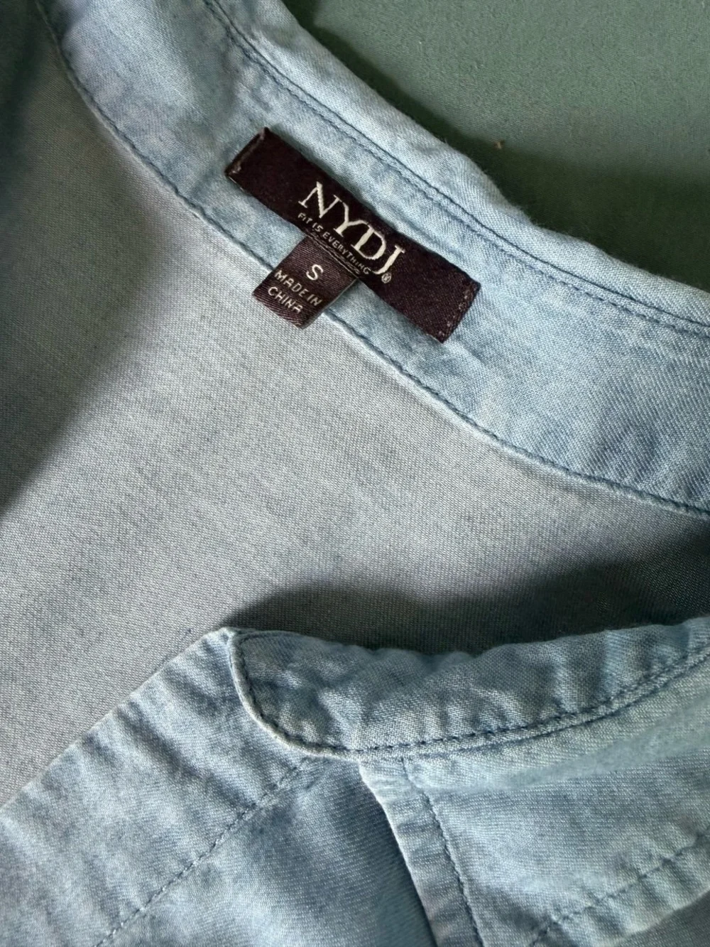 NYDJ Light Blue Button-Down Shirt